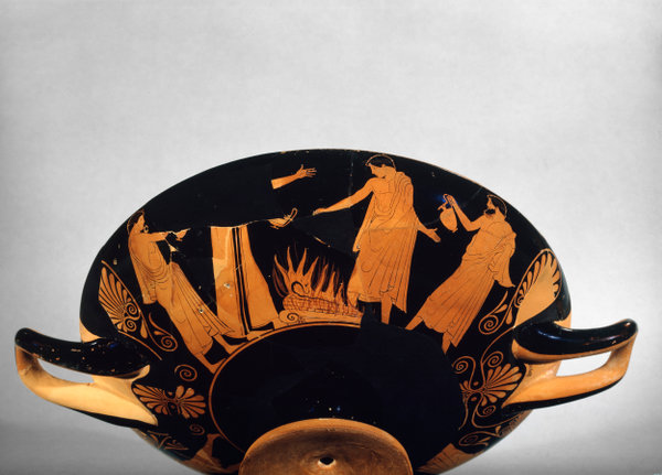 Ashmolean Museum Image Library Attic Red Figure Stemmed Pottery Cup