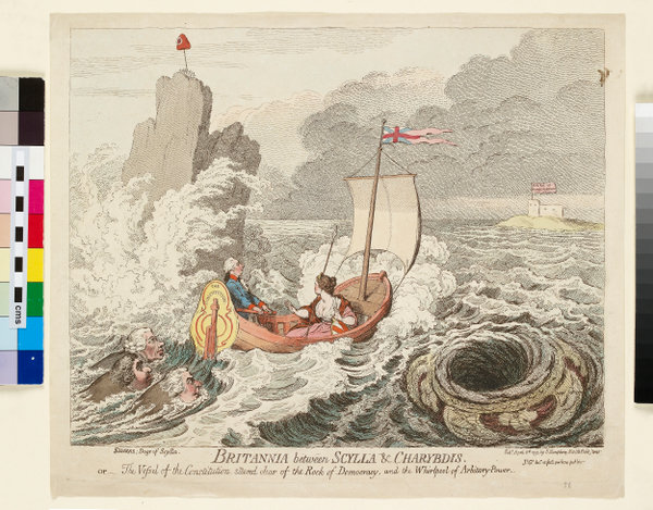 Ashmolean Museum Image Library | Britannia Between Scylla And Charybdis